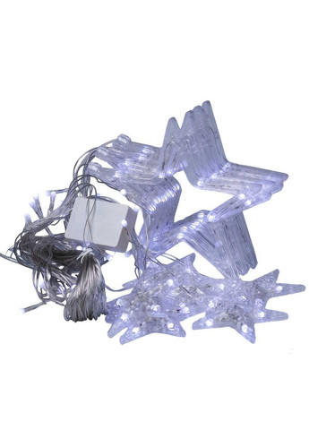Электрическая гирлянда Звезда штора 3 метра на окно для фотозон белая WYF11W Garlando (306848932)