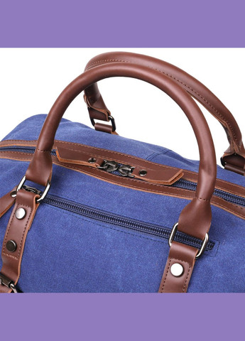 Дорожня сумка текстильна середня 20084 Синя Vintage (297129788)