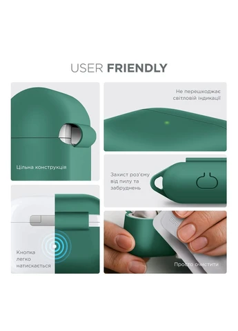 Чехол Hang Case для Apple AirPods 3 Pine Needle Green (ARM60319) KLB ArmorStandart (390067882)