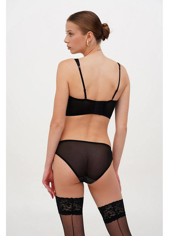 Мереживні трусики сліпи Lono КС006БН black (280935032)