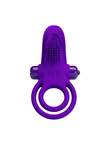 Кольцо с вибропулей и массажером клитора ПОМОЩНИК (фиолетовое) No Brand (284236134)