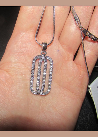 Эксклюзивная роскошная подвеска кулон на цепи с фианитовыми стразами, 2527 Fashion Jewelry (338431430)