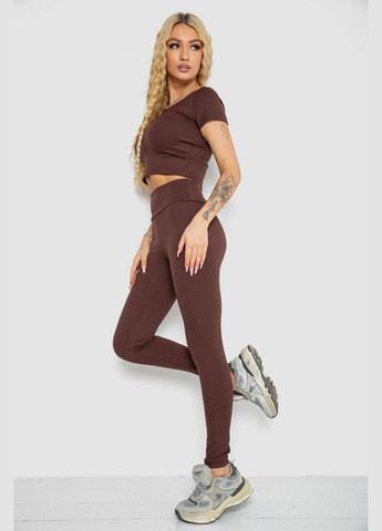 Костюм жіночий в рубчик, колір мокко, PRENSES (325449685)