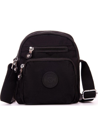 Жіноча текстильна сумка крос боді Чорна Jielshi (322561628)