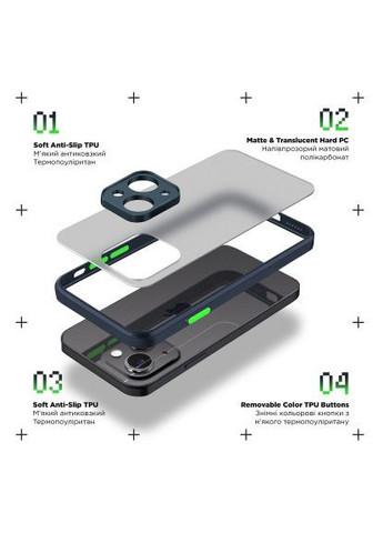 Чохол до мобільного телефона (ARM69692) ArmorStandart Frosted Matte Samsung A25 5G (A256) Navy Blue (280802461)