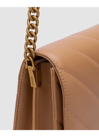 Сумка жіноча Large Love Bag Click Big Chevron Beige No Brand (386417399)