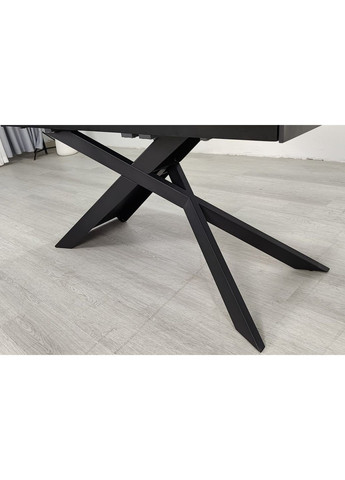 Стіл обідній розкладний MADISON CERAMIC 160(240)*90 чорний мат/чорний Intarsio (372178441)