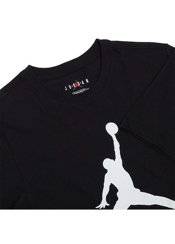 Чорна чоловіча футболка m j jumpman ss crew чорний Jordan