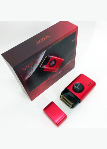 Електробритва V-377 RED шейвер, Електрична акумуляторна бритва для гоління, шейвер чоловічий VGR (364666100)