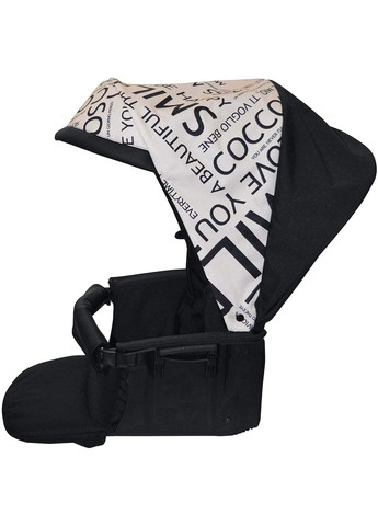 Коляска 3 в 1 DINAMICO UP SMART, черная рама, цвет чернобежевый с буквами (897T/V90/990/844K) CAM (307836222)