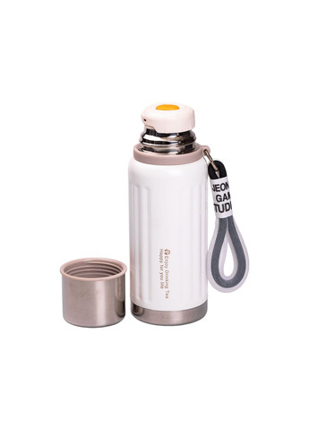 Термос Enjoy 600 мл с флип крышкой и ремешком, белый Yiwu HP-14-9W No Brand (360481788)