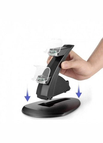 Подвійна зарядна станція Dual USB Charging Stand для геймпадів PlayStation (PS4 / PS4 Slim / PS4 Pro) No Brand (330778989)