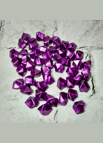 Кристали Лід колотий перламутр декоративний акрил 50 шт 2,2х1,8 см Фіолетовий No Brand (327367870)