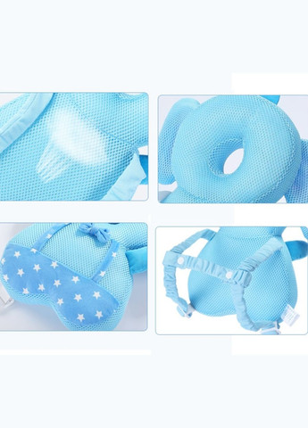 Защитная подушка Мишка для головы и спины малыша (голубая) Mommy Bag (280941868)