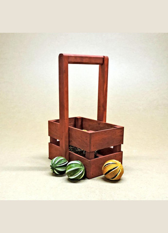 Подарочная корзинка из дерева Шелли 12х20 коралл (ПДК-0022114) No Brand (328909967)