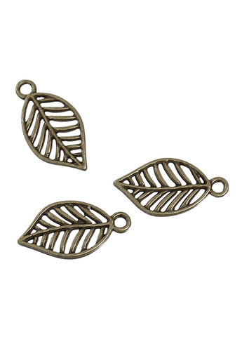 Подвески металлические Кулон лист Античная бронза 19 мм x 10 мм Finding (332055010)