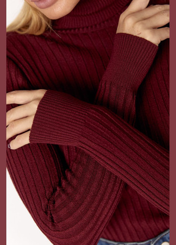 В'язана жіноча водолазка в рубчик Lurex (307699131)