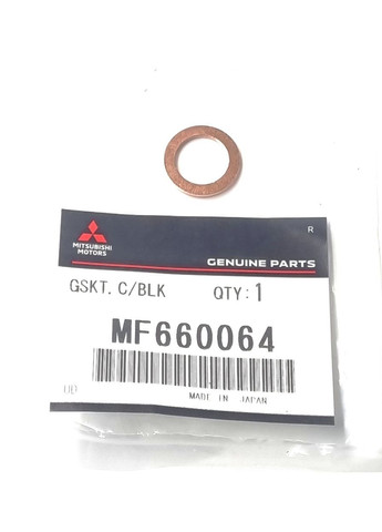 Оригинальная шайба форсунки обратки MF660064 Л200, PAJERO Паджеро Спорт Mitsubishi (345737853)