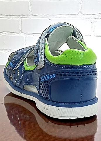Шкіряні ортопедичні босоніжки для хлопчика закриті сандалії на липучках Clibeе Clibee (329852337)