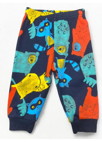 Синий костюм комплект детский из хлопка на мальчика кофта + брюки, синий Primark