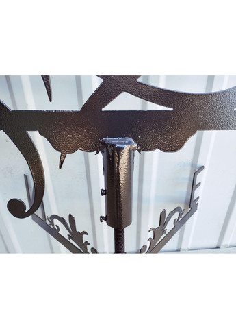 Флюгер на будинок Серце з безкінечності, флюгер на дах з металу 3 мм. No Brand (368896623)