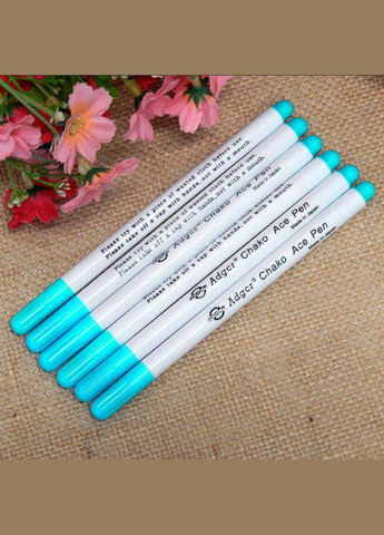 Маркер водорозчинний для тканини, блакитний No Brand (340486902)