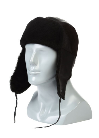 Ушанка чоловіча чорна (SC371362) Shlyapka (295922538)