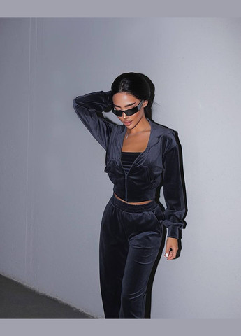 Женский темно-синий костюм тройка No Brand (339507987)