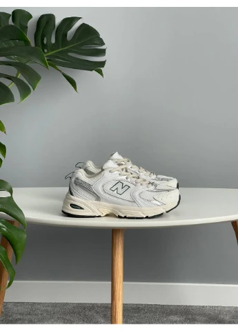 Білі кросівки чоловічі і жіночі new balance 530 white silver green | нью беланс 530 білі демісезон No Brand