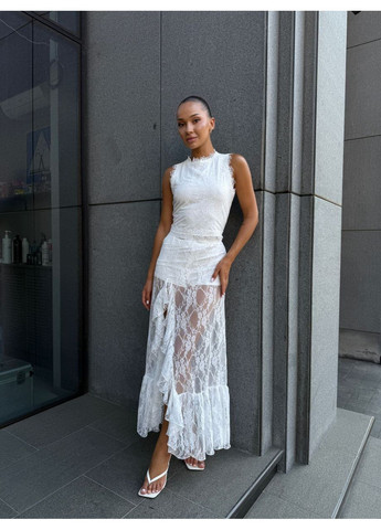 Молочная повседневная, коктейльный, вечерний, кэжуал женская юбка Asi.Store.ua