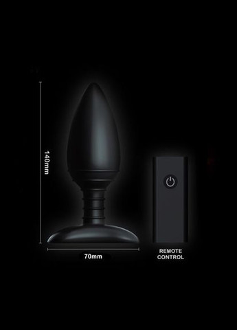 Анальна вібропробка ACE Medium, з пультом ДК, макс. діаметр 4см + мастило 250 мл у подарунок Nexus (297656602)