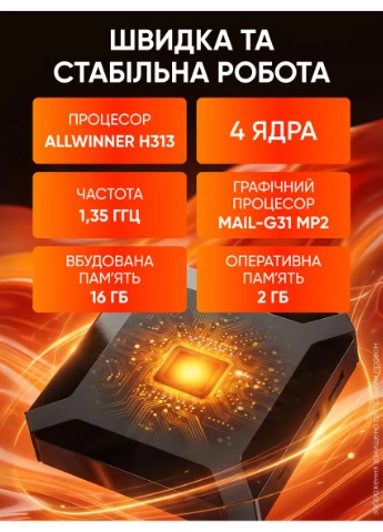 Комплект Смарт ТВ андроид приставка X96Q 4K 2/16GB WiFi интернет медиаплеер Smart TV Box Android HDMI X96 (390445944)