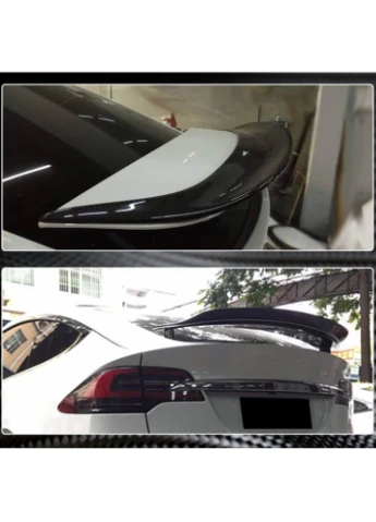 Спойлер V2 (2015-2025, Карбон) для Model X 2015- рр Tesla (392199297)