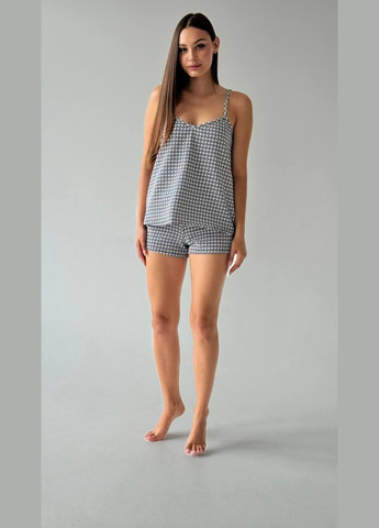 Чорно-біла піжамний комплект No Brand