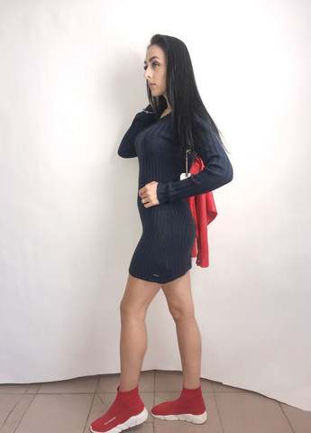 Темно-синя повсякденний сукня темно-синій Element однотонна