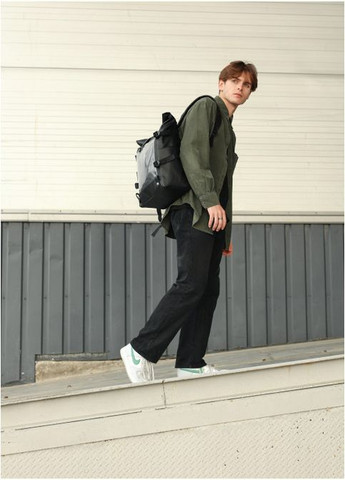 Мужской рюкзак RollTop Hacking черный (R-24460001m-VS) Sambag (302450132)