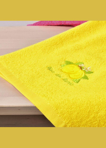 Набір рушників 2 шт 40х70 рушник серветка махрова кухонна бавовна натуральна з вишивкою лимони IDEIA (342128388)