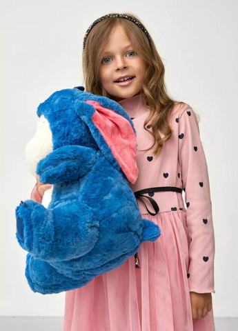 М’яка іграшка Стіч Ведмедик 40 см подушка обіймашка плюшева синій Lalapka (366571296)