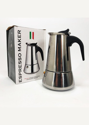 Кофеварка гейзерная из нержавеющей стали UN-1901 180 мл Unique (334876403)