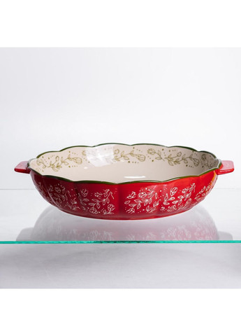 Форма для запікання Vintage Ø30 (см) кругла форма для випікання в духовці з ручками Червона HM04-08 No Brand (369966658)