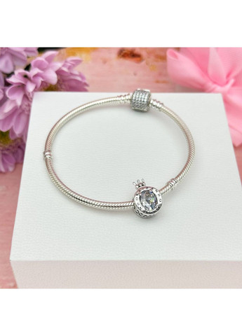 Срібний шарм-підвіска Пандора фірмова корона "О" 798266CZ Kabluchka (355344942)