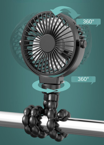 Вентилятор аккумуляторный на гибких ножках No Brand (330004555)