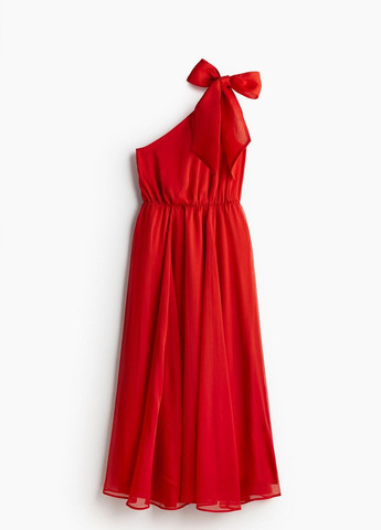 Червона святковий сукня H&M однотонна