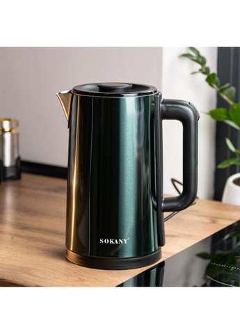 Электрочайник SK-09018 3л малахит (SK-09018GR) Sokany (357226638)