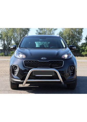 Кенгурятник WT006 (нерж) для Kia Sportage 2015-2021 рр CAN (389043698)