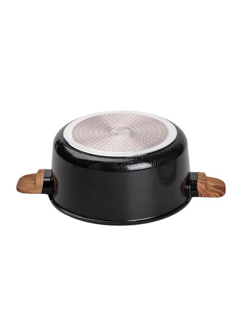 Кастрюля алюминиевая с антипригарным покрытием 4 л, черный MGC (322771272)