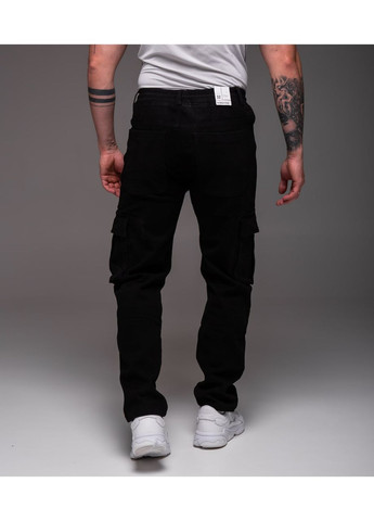 Чоловічі чорні джинси VV на флісі No Brand (366742254)