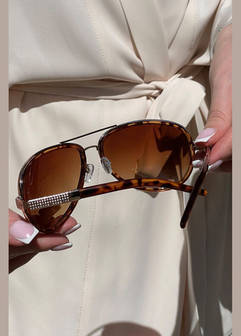 Очки женские коричневого цвета Let's Shop (299146785)