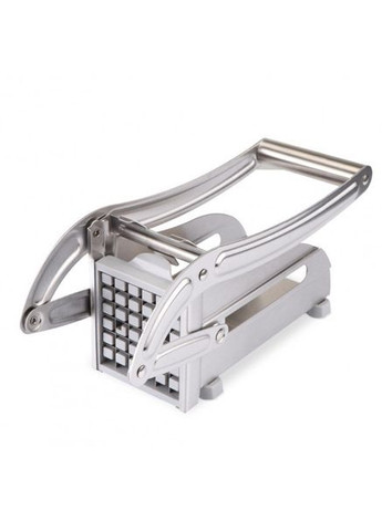 Ручна картоплерізка машинка Potato Cut для нарізки картоплі фрі з нержавіючої сталі 2 насадки різних розмірів Silver No Brand (350349182)