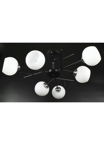 Люстра потолочная на 6 лампочек 27068 Черный 34х70х70 см. Sunnysky (324395712)